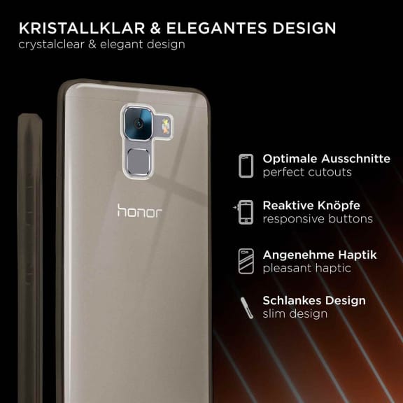 ONEFLOW Clear Case Huawei Honor 7 Premium Silikonhülle transparent – Weiteres Produktbild 2 ONEFLOW Clear Case Huawei Honor 7 Premium Silikonhülle transparent – Weiteres Produktbild 2