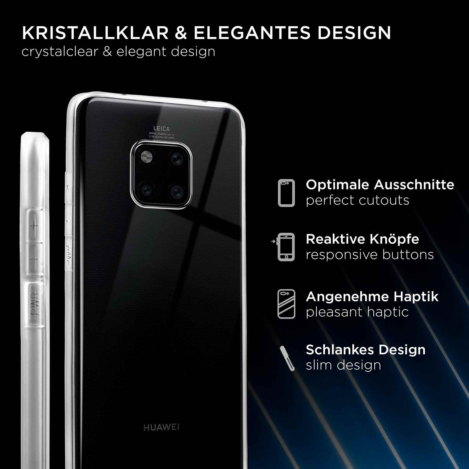 ONEFLOW Clear Case Huawei Mate 20 Pro Silikonhülle transparent – Weiteres Produktbild 2 ONEFLOW Clear Case Huawei Mate 20 Pro Silikonhülle transparent – Weiteres Produktbild 2