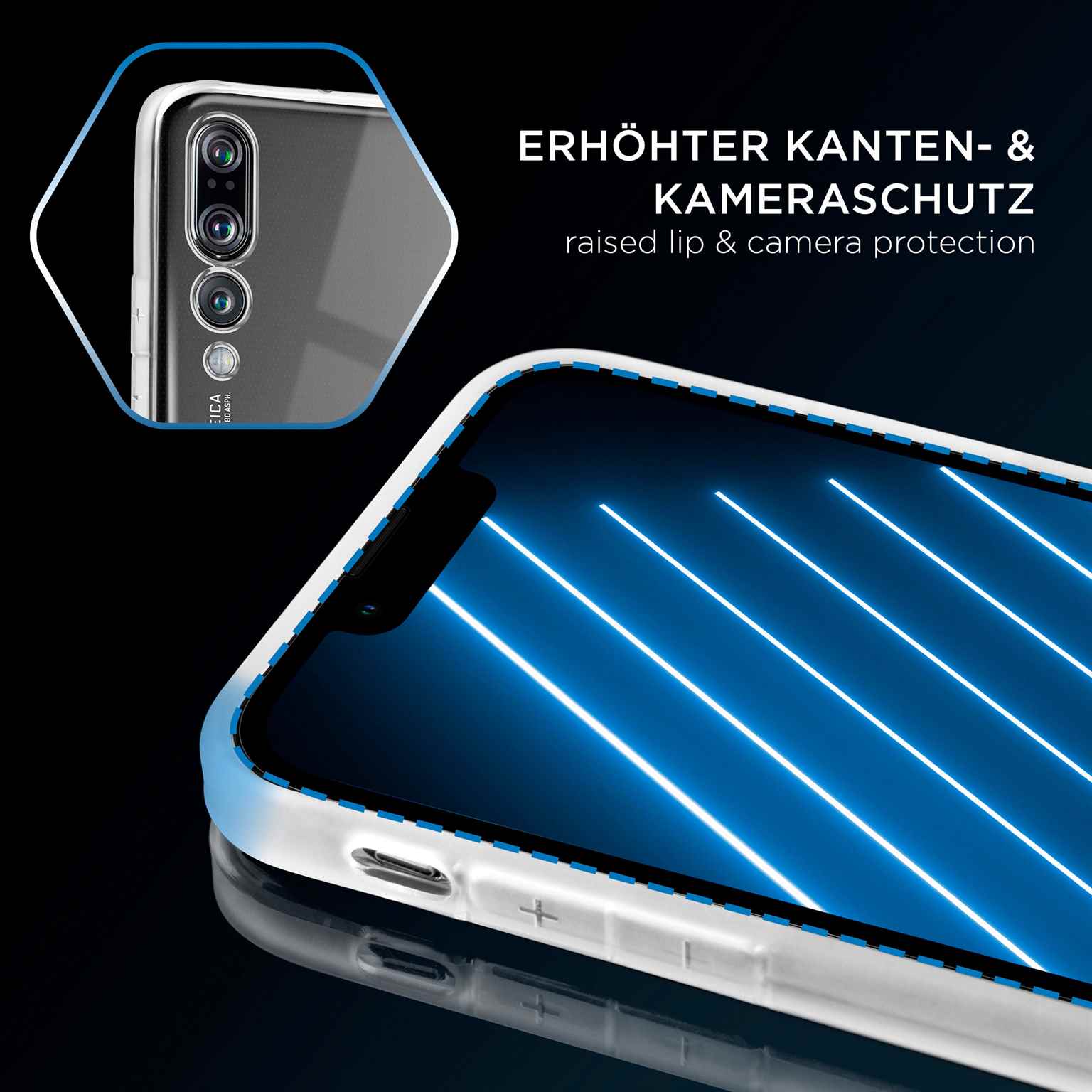 ONEFLOW Clear Case Huawei P20 Pro Silikonhülle transparent – Weiteres Produktbild 3 ONEFLOW Clear Case Huawei P20 Pro Silikonhülle transparent – Weiteres Produktbild 3