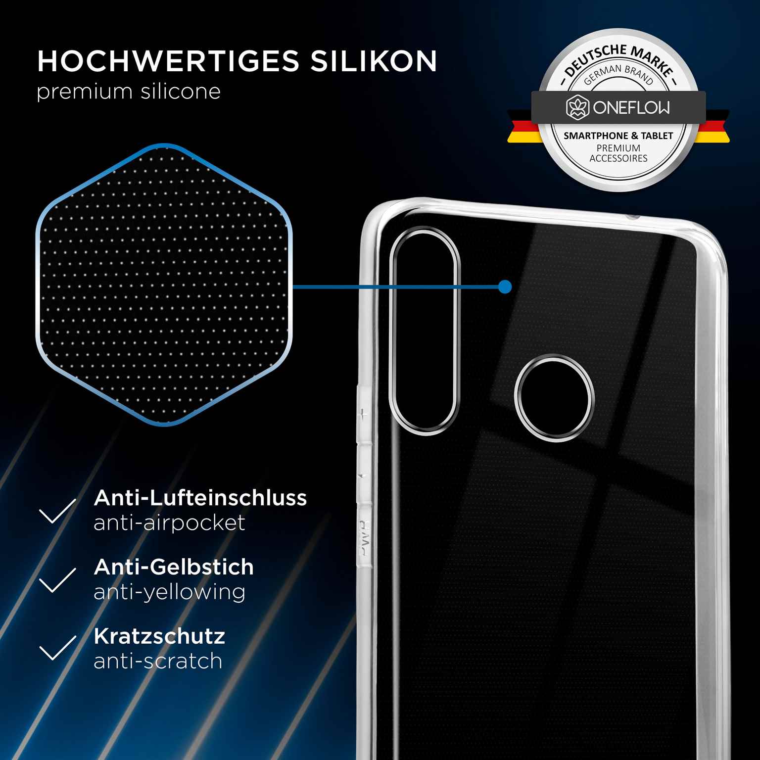 ONEFLOW Clear Case Huawei P30 Lite Silikonhülle transparent – Weiteres Produktbild 4