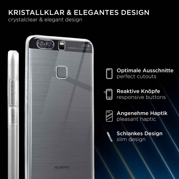 ONEFLOW Clear Case Huawei P9 Silikonhülle transparent – Weiteres Produktbild 2