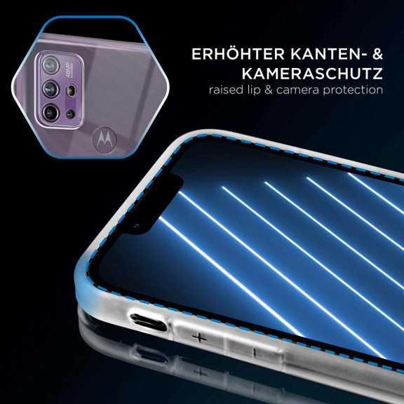 ONEFLOW Clear Case Motorola Moto G10 Silikonhülle transparent – Weiteres Produktbild 3