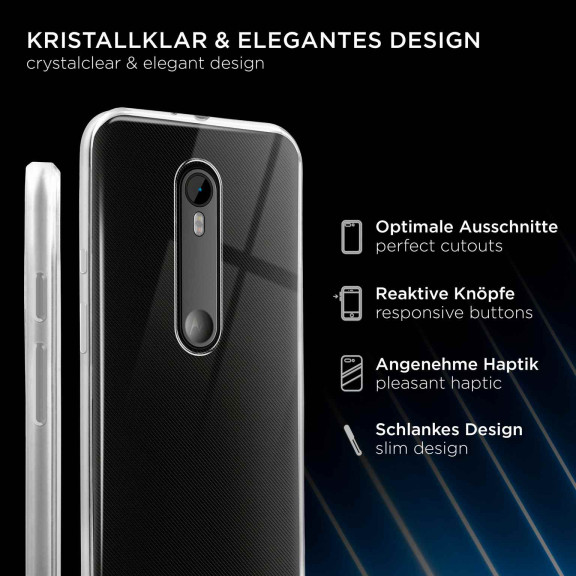 ONEFLOW Clear Case Motorola Moto G3 Silikonhülle transparent – Weiteres Produktbild 2