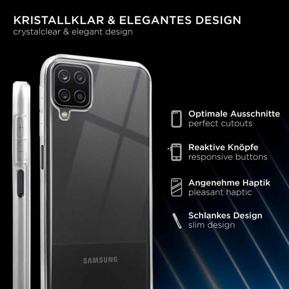 ONEFLOW Clear Case Samsung Galaxy A12 Silikonhülle transparent – Weiteres Produktbild 2 ONEFLOW Clear Case Samsung Galaxy A12 Silikonhülle transparent – Weiteres Produktbild 2
