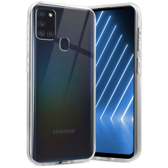 ONEFLOW Clear Case Samsung Galaxy A21s Silikonhülle transparent – Weiteres Produktbild 1