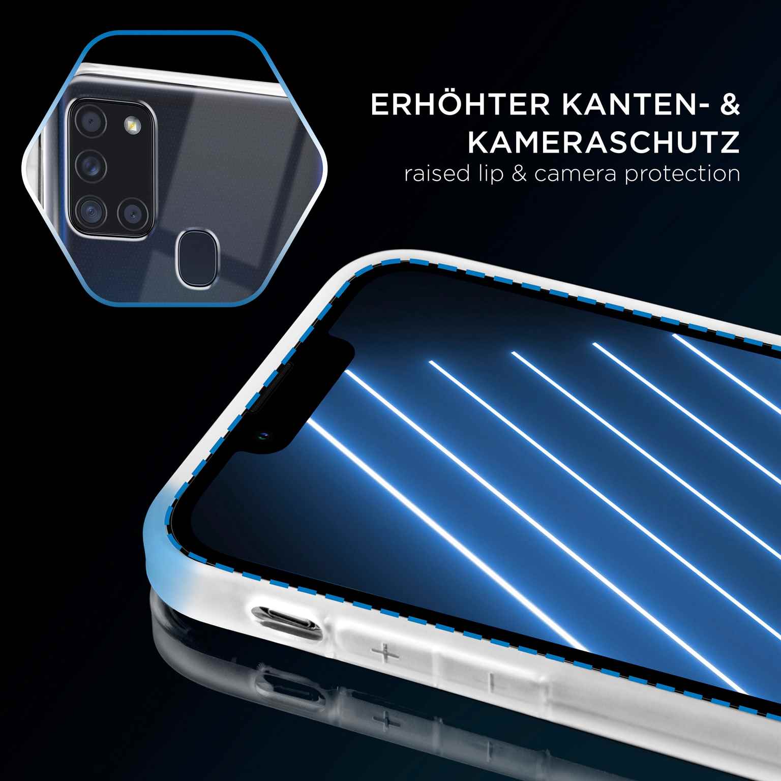 ONEFLOW Clear Case Samsung Galaxy A21s Silikonhülle transparent – Weiteres Produktbild 3 ONEFLOW Clear Case Samsung Galaxy A21s Silikonhülle transparent – Weiteres Produktbild 3