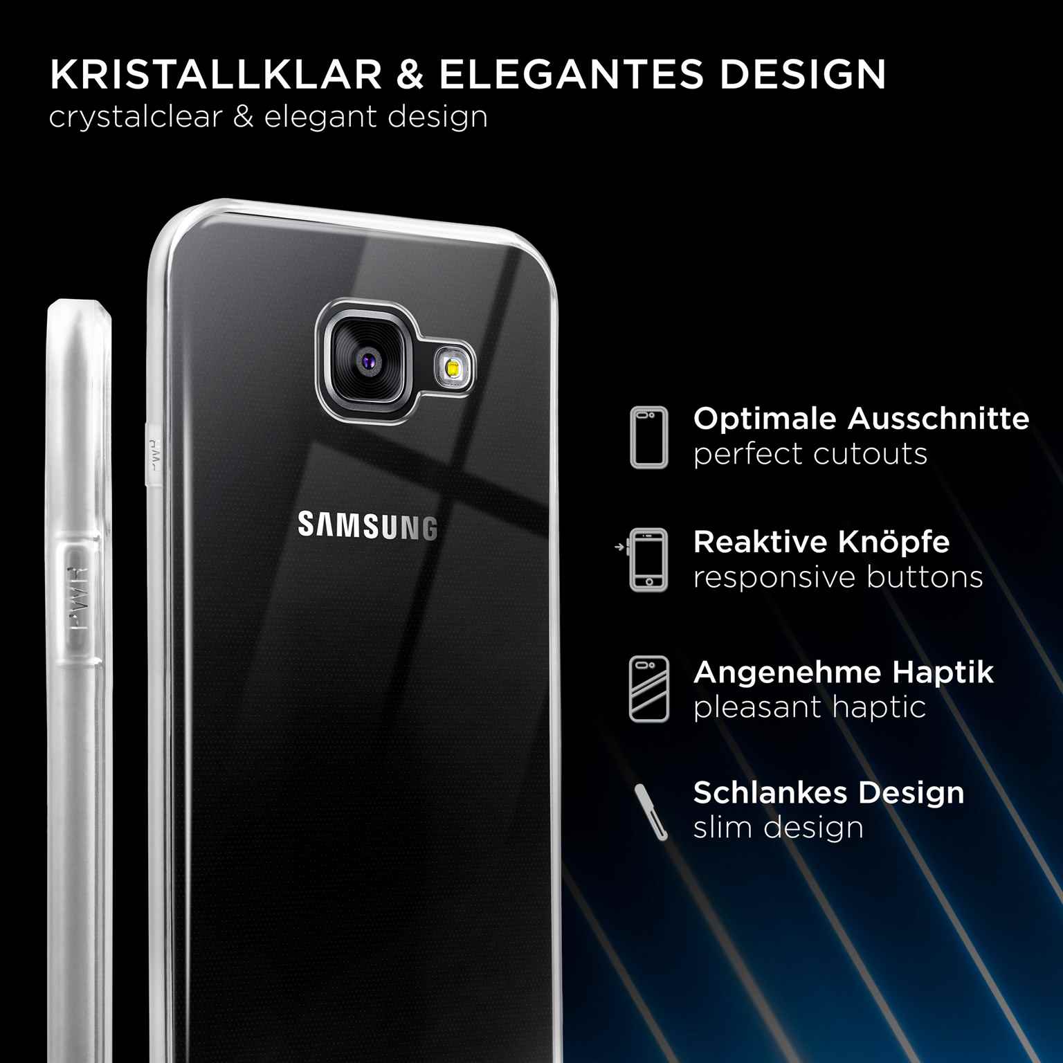 ONEFLOW Clear Case Samsung Galaxy A3 (2016) Silikonhülle transparent – Weiteres Produktbild 2