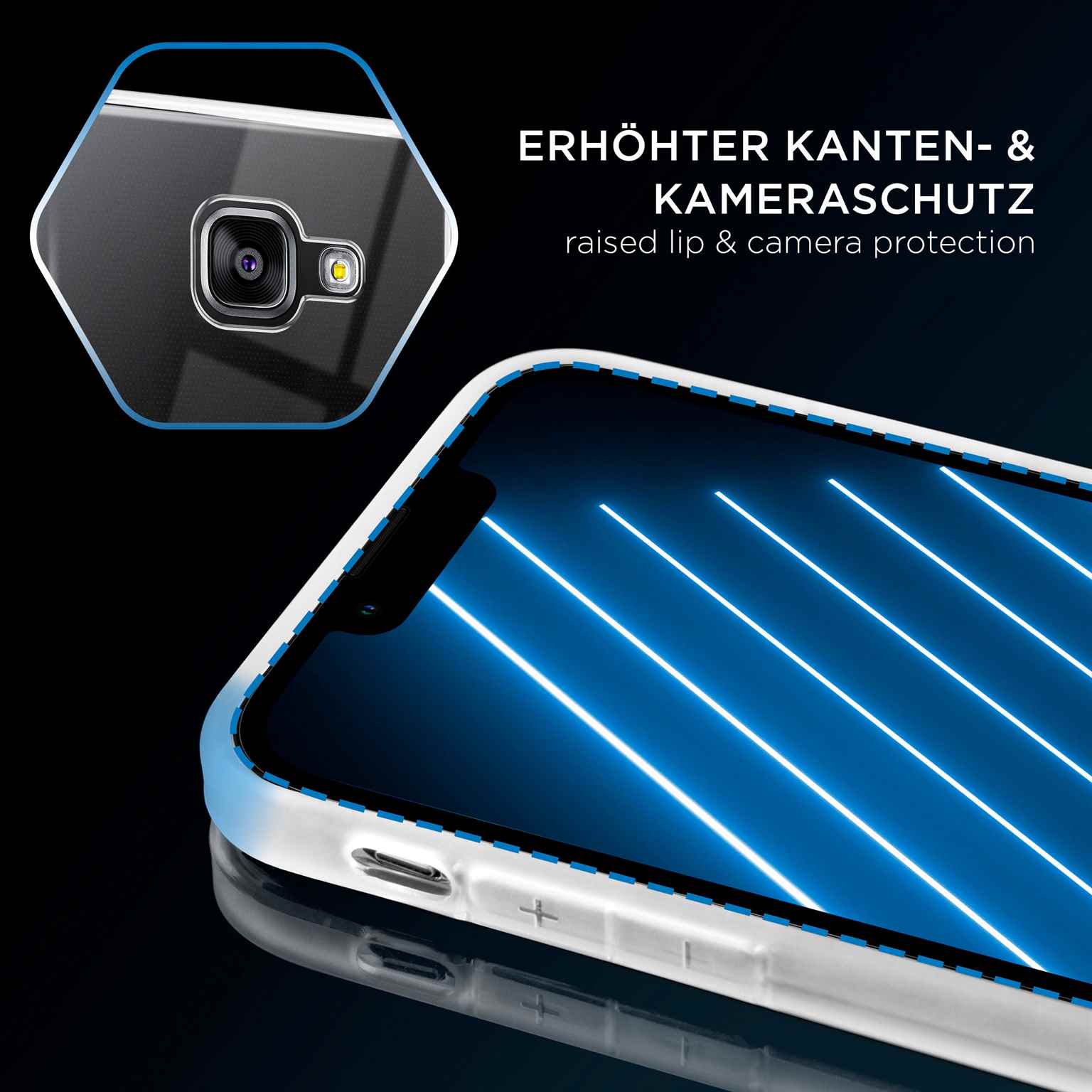 ONEFLOW Clear Case Samsung Galaxy A3 (2016) Silikonhülle transparent – Weiteres Produktbild 3