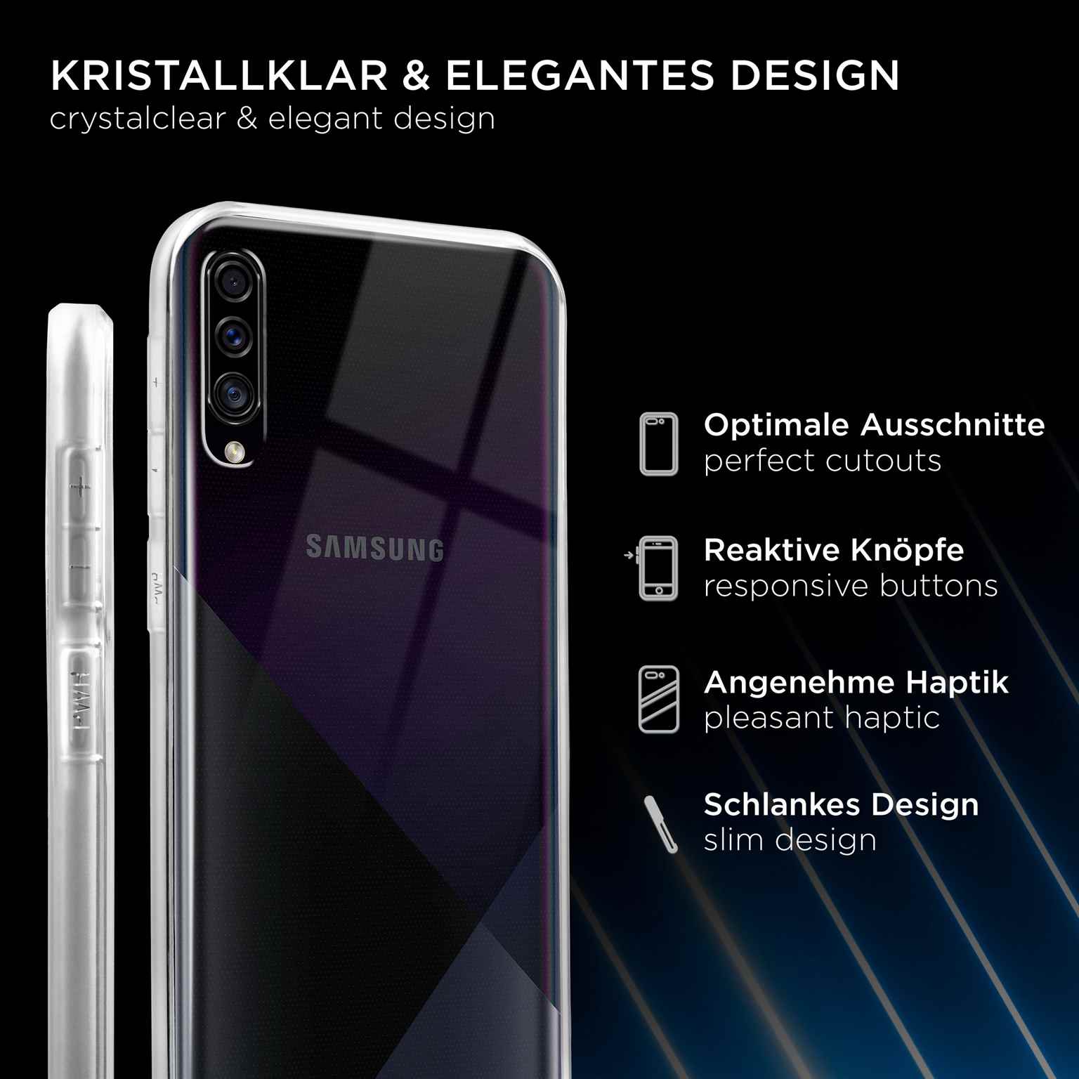 ONEFLOW Clear Case Samsung Galaxy A30s Silikonhülle transparent – Weiteres Produktbild 2 ONEFLOW Clear Case Samsung Galaxy A30s Silikonhülle transparent – Weiteres Produktbild 2