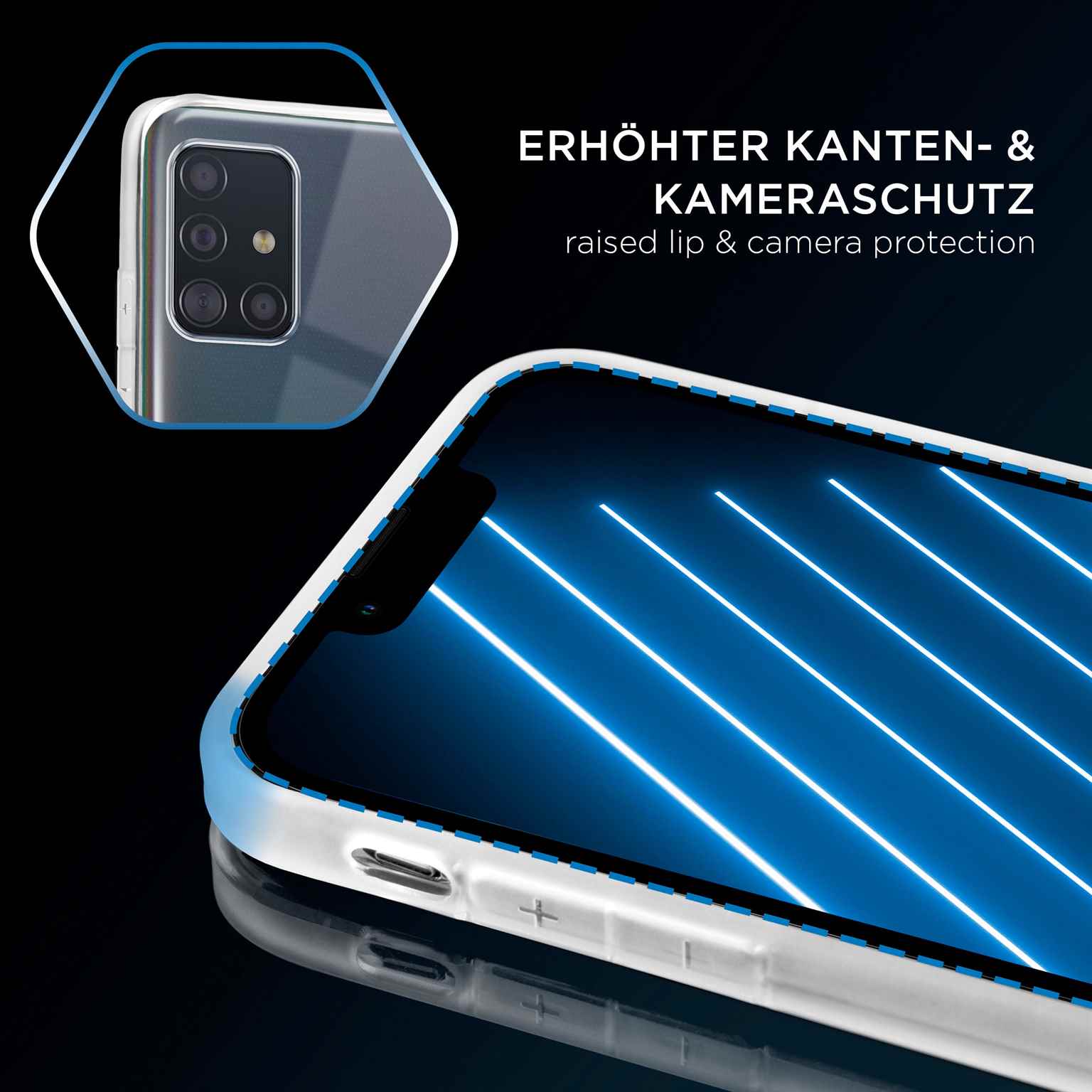 ONEFLOW Clear Case Samsung Galaxy A51 Silikonhülle transparent – Weiteres Produktbild 3 ONEFLOW Clear Case Samsung Galaxy A51 Silikonhülle transparent – Weiteres Produktbild 3