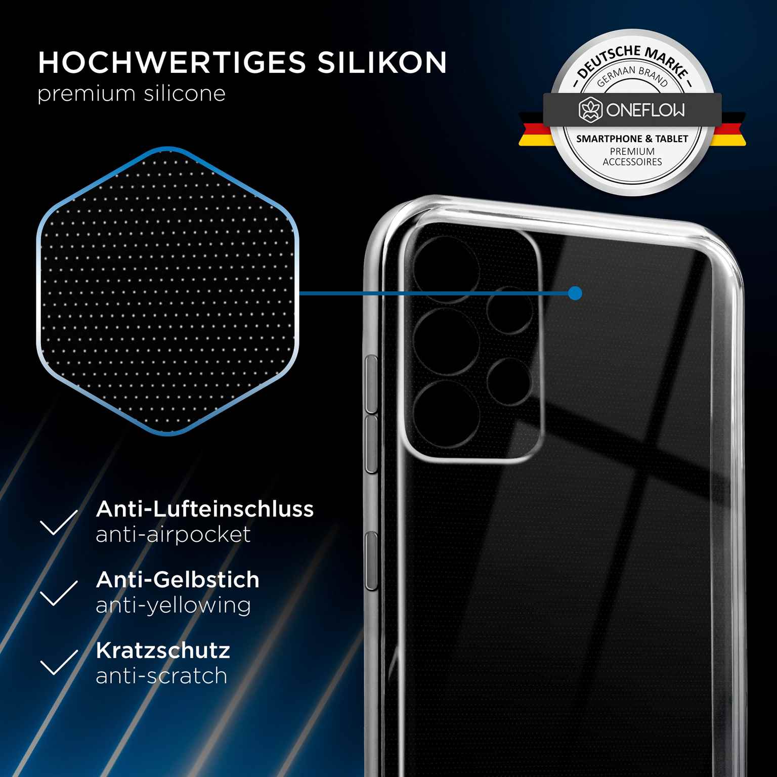 ONEFLOW Clear Case Samsung Galaxy A52 5G Silikonhülle transparent – Weiteres Produktbild 4 ONEFLOW Clear Case Samsung Galaxy A52 5G Silikonhülle transparent – Weiteres Produktbild 4