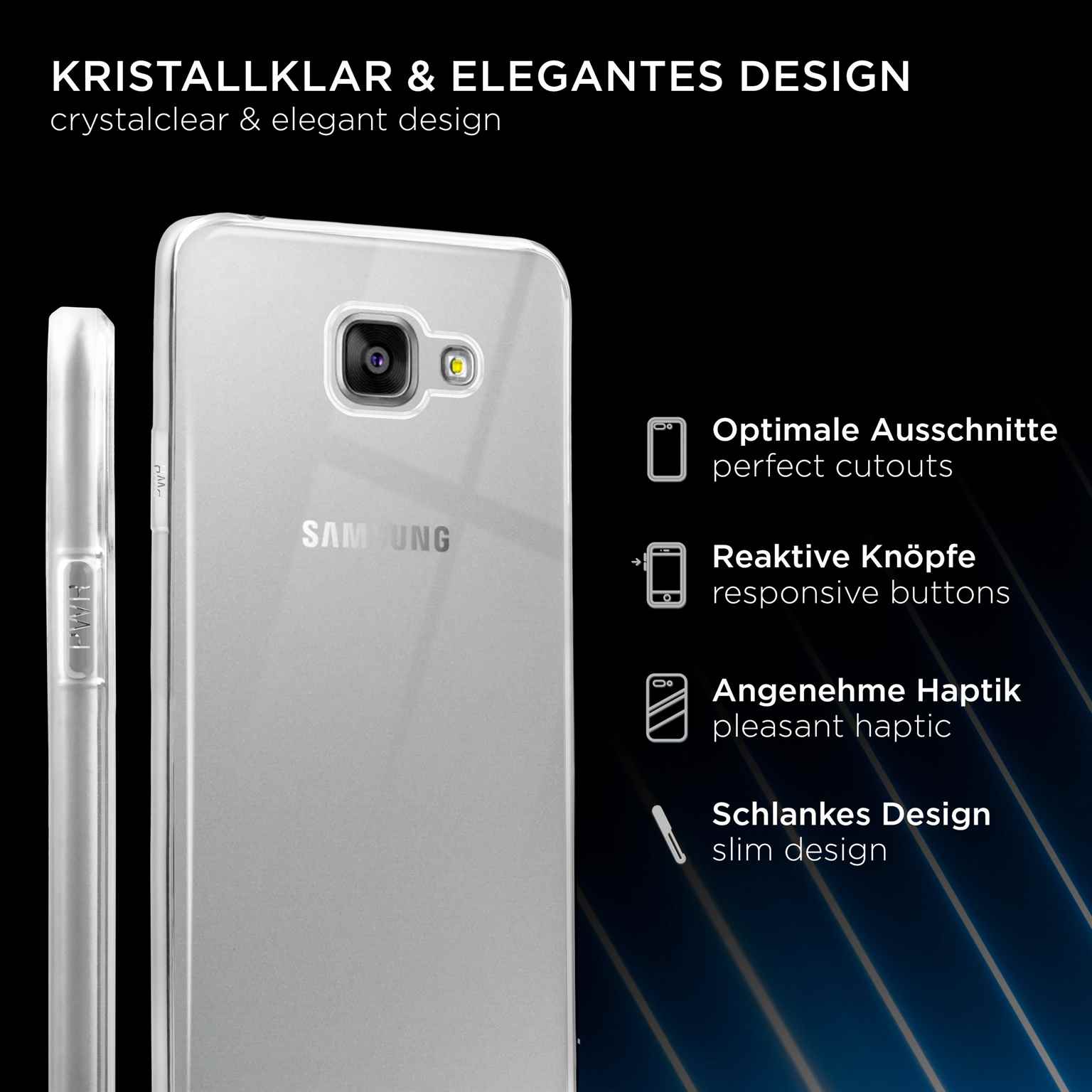 ONEFLOW Clear Case Samsung Galaxy A7 (2016) Silikonhülle transparent – Weiteres Produktbild 2 ONEFLOW Clear Case Samsung Galaxy A7 (2016) Silikonhülle transparent – Weiteres Produktbild 2