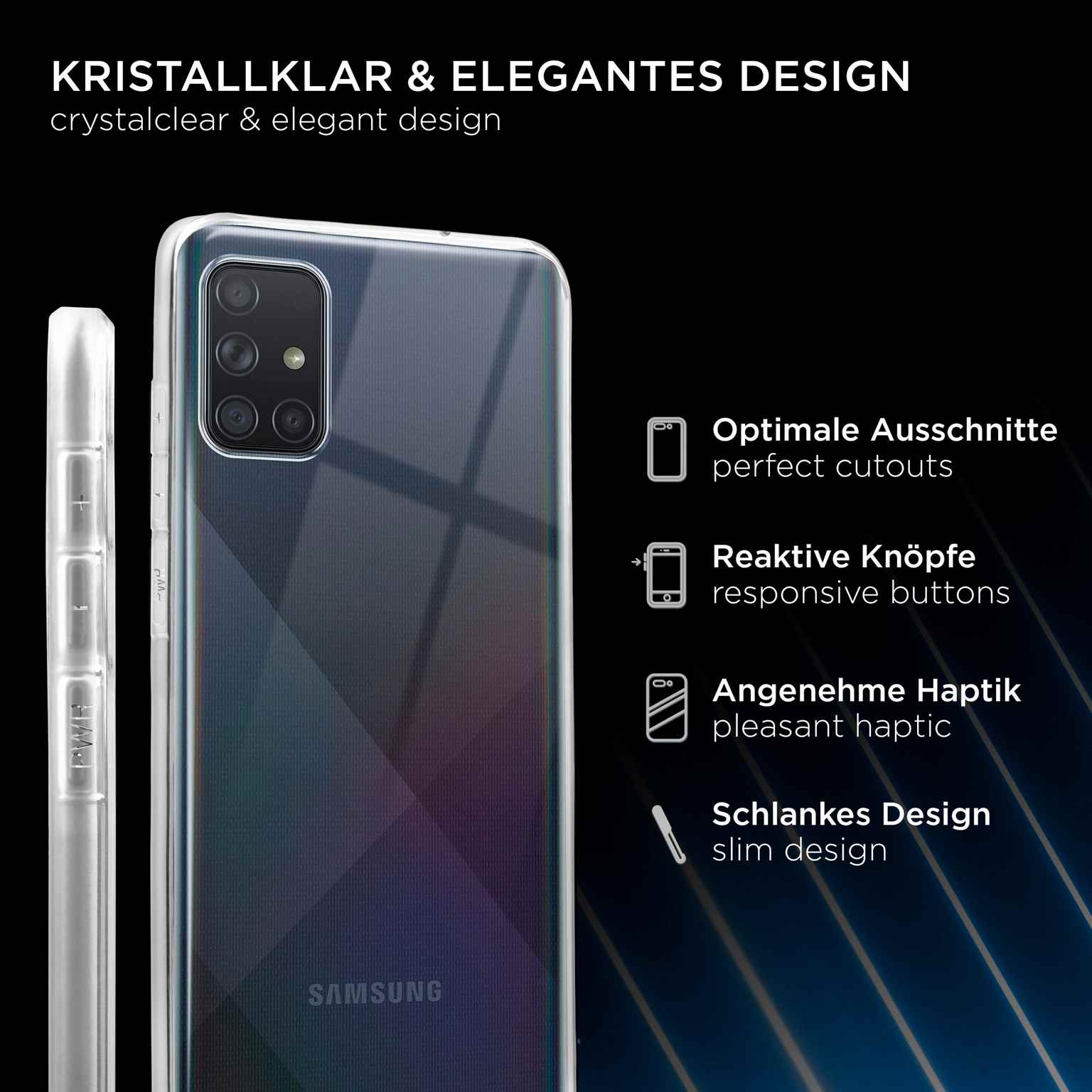 ONEFLOW Clear Case Samsung Galaxy A71 Silikonhülle transparent – Weiteres Produktbild 2 ONEFLOW Clear Case Samsung Galaxy A71 Silikonhülle transparent – Weiteres Produktbild 2