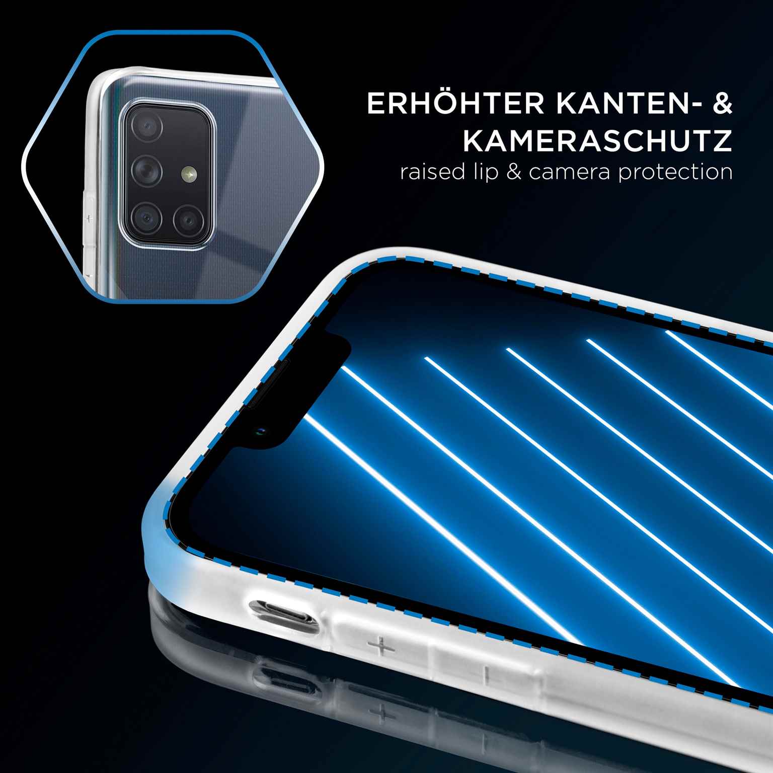 ONEFLOW Clear Case Samsung Galaxy A71 Silikonhülle transparent – Weiteres Produktbild 3 ONEFLOW Clear Case Samsung Galaxy A71 Silikonhülle transparent – Weiteres Produktbild 3