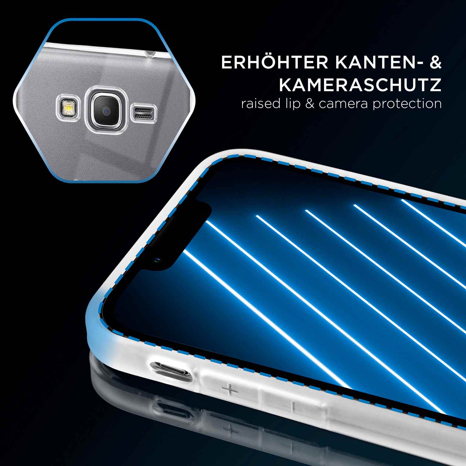 ONEFLOW Clear Case Samsung Galaxy Grand Prime Silikonhülle transparent – Weiteres Produktbild 3 ONEFLOW Clear Case Samsung Galaxy Grand Prime Silikonhülle transparent – Weiteres Produktbild 3