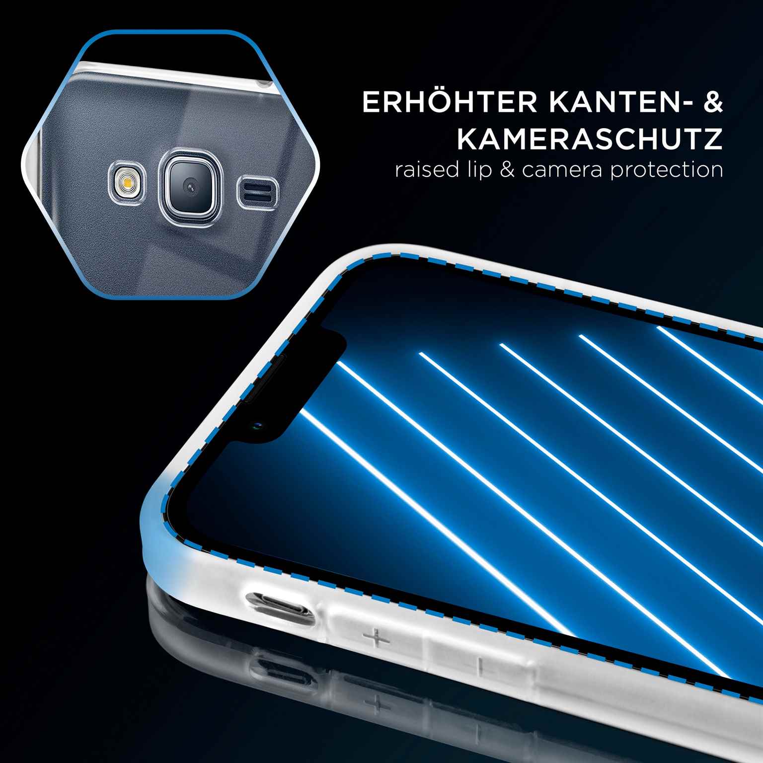 ONEFLOW Clear Case Samsung Galaxy J3 (2016) Silikonhülle transparent – Weiteres Produktbild 3 ONEFLOW Clear Case Samsung Galaxy J3 (2016) Silikonhülle transparent – Weiteres Produktbild 3