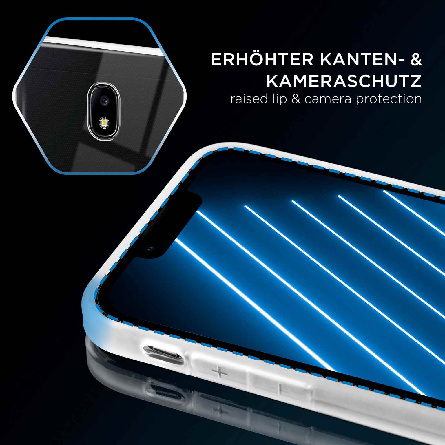 ONEFLOW Clear Case Samsung Galaxy J3 (2017) Silikonhülle transparent – Weiteres Produktbild 3 ONEFLOW Clear Case Samsung Galaxy J3 (2017) Silikonhülle transparent – Weiteres Produktbild 3