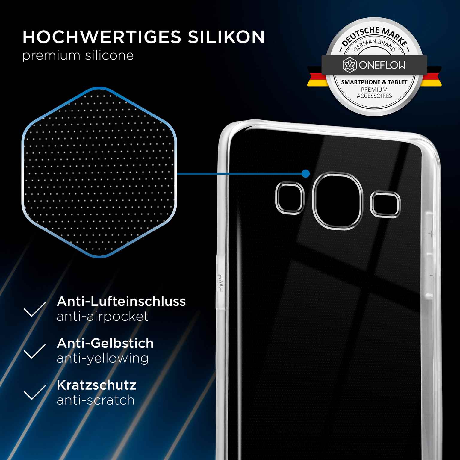 ONEFLOW Clear Case Samsung Galaxy J5 (2015) Silikonhülle transparent – Weiteres Produktbild 4 ONEFLOW Clear Case Samsung Galaxy J5 (2015) Silikonhülle transparent – Weiteres Produktbild 4