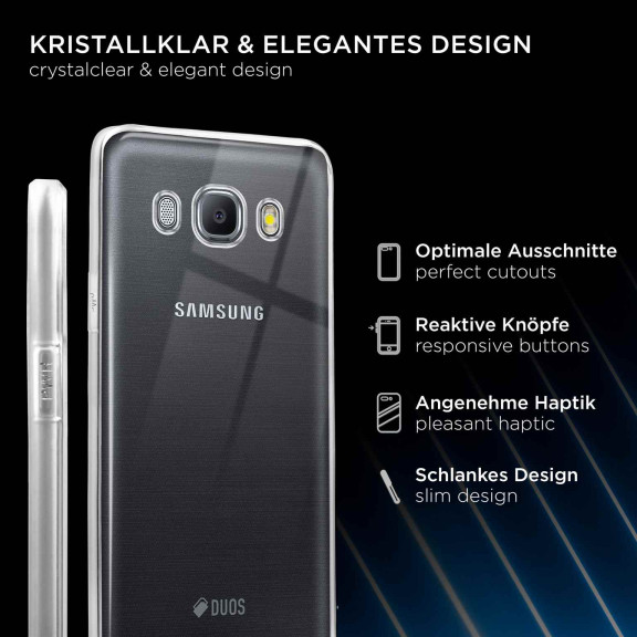 ONEFLOW Clear Case Samsung Galaxy J5 (2016) Silikonhülle transparent – Weiteres Produktbild 2