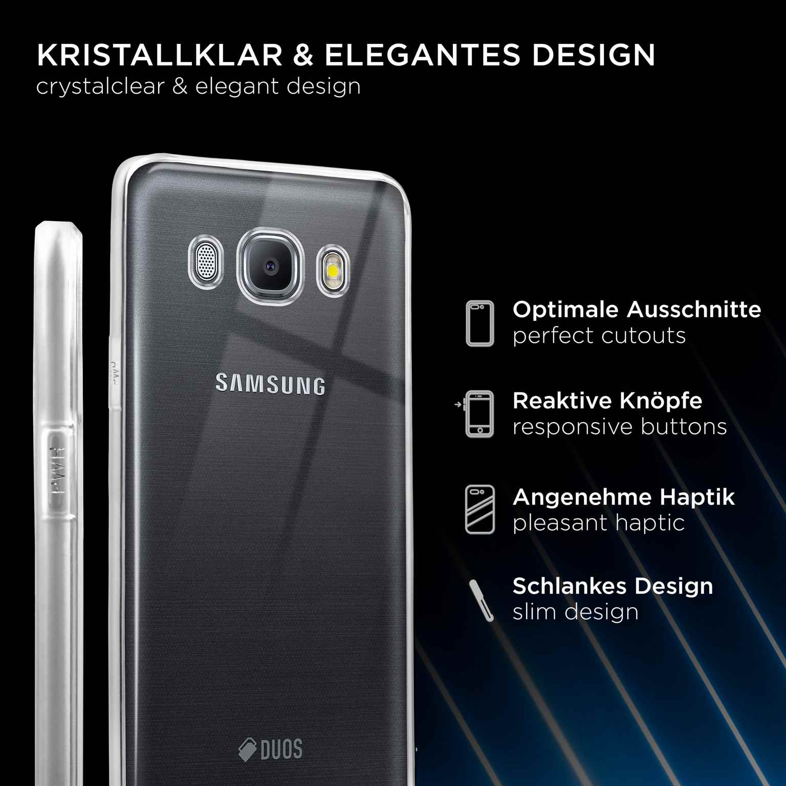 ONEFLOW Clear Case Samsung Galaxy J5 (2016) Silikonhülle transparent – Weiteres Produktbild 2 ONEFLOW Clear Case Samsung Galaxy J5 (2016) Silikonhülle transparent – Weiteres Produktbild 2