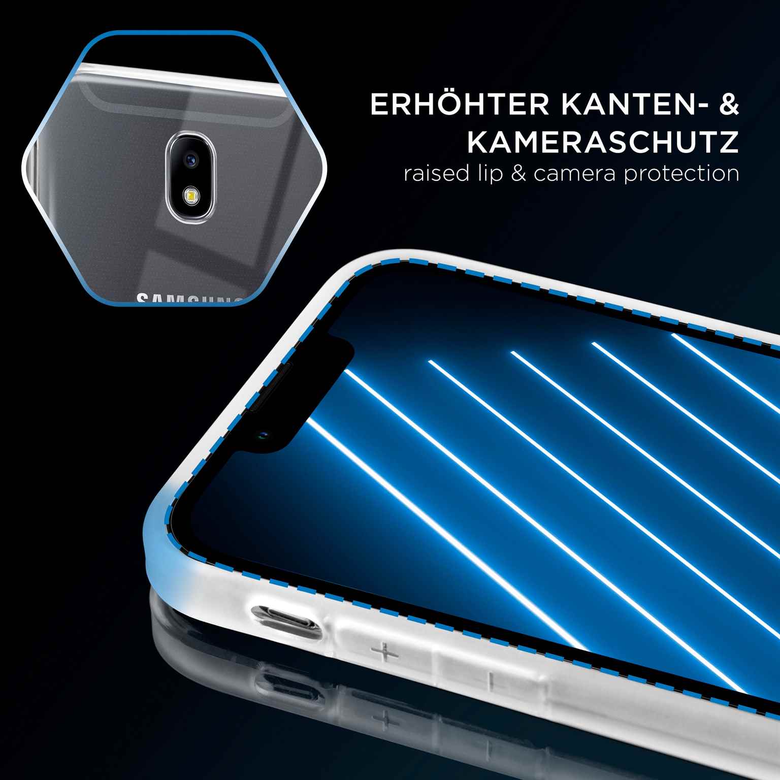 ONEFLOW Clear Case Samsung Galaxy J7 (2017) Silikonhülle transparent – Weiteres Produktbild 3 ONEFLOW Clear Case Samsung Galaxy J7 (2017) Silikonhülle transparent – Weiteres Produktbild 3