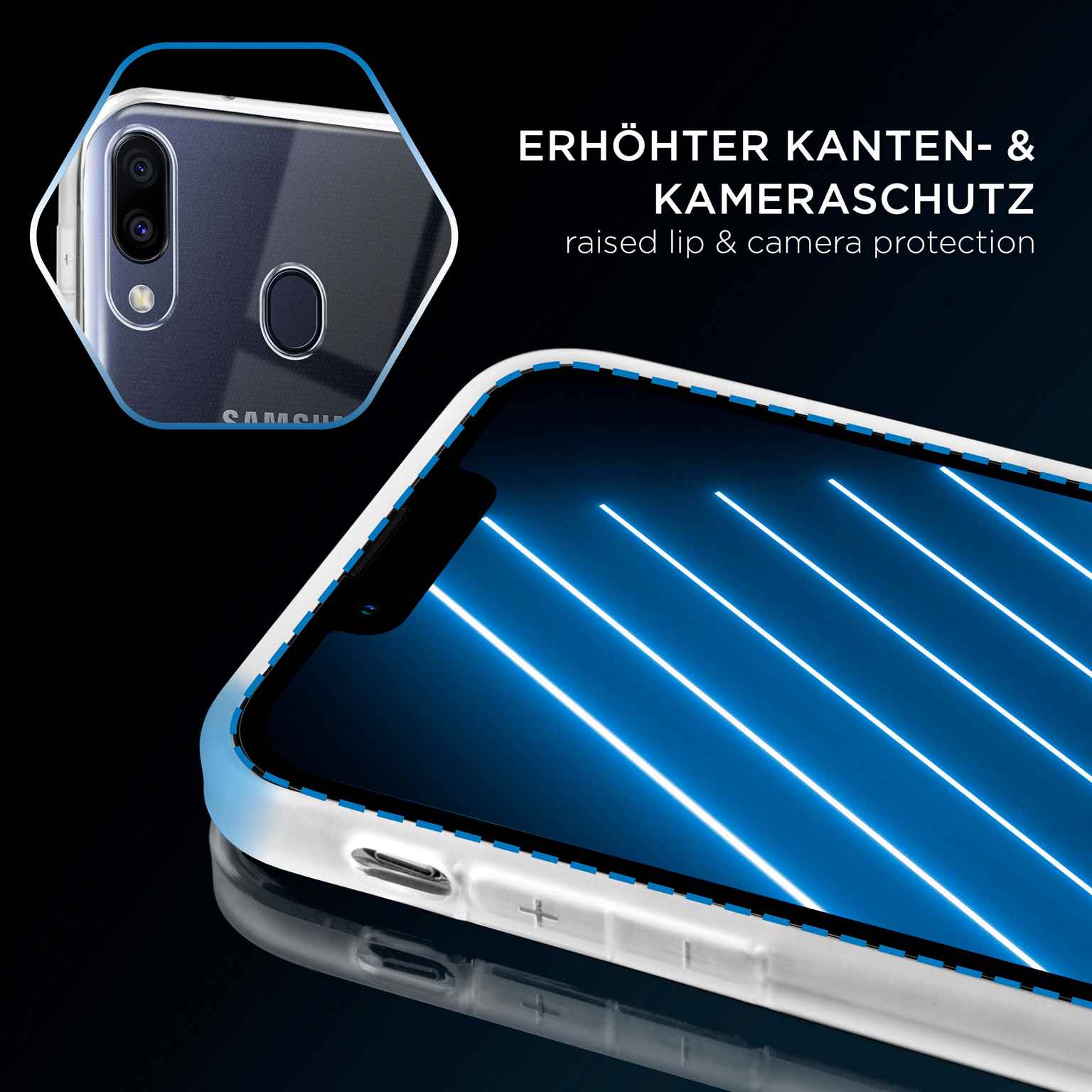 ONEFLOW Clear Case Samsung Galaxy M20 Silikonhülle transparent – Weiteres Produktbild 3 ONEFLOW Clear Case Samsung Galaxy M20 Silikonhülle transparent – Weiteres Produktbild 3