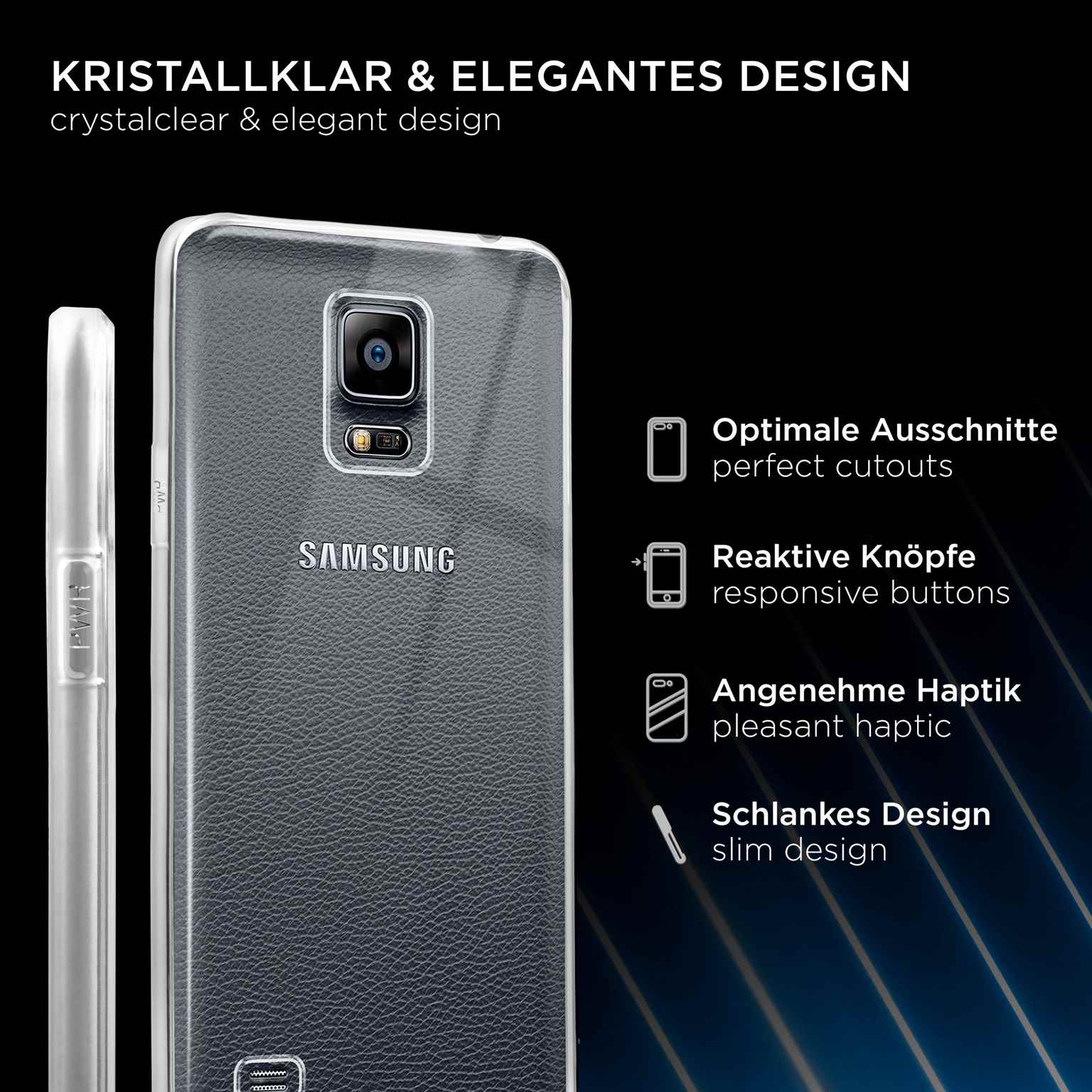 ONEFLOW Clear Case Samsung Galaxy Note 4 Silikonhülle transparent – Weiteres Produktbild 2 ONEFLOW Clear Case Samsung Galaxy Note 4 Silikonhülle transparent – Weiteres Produktbild 2