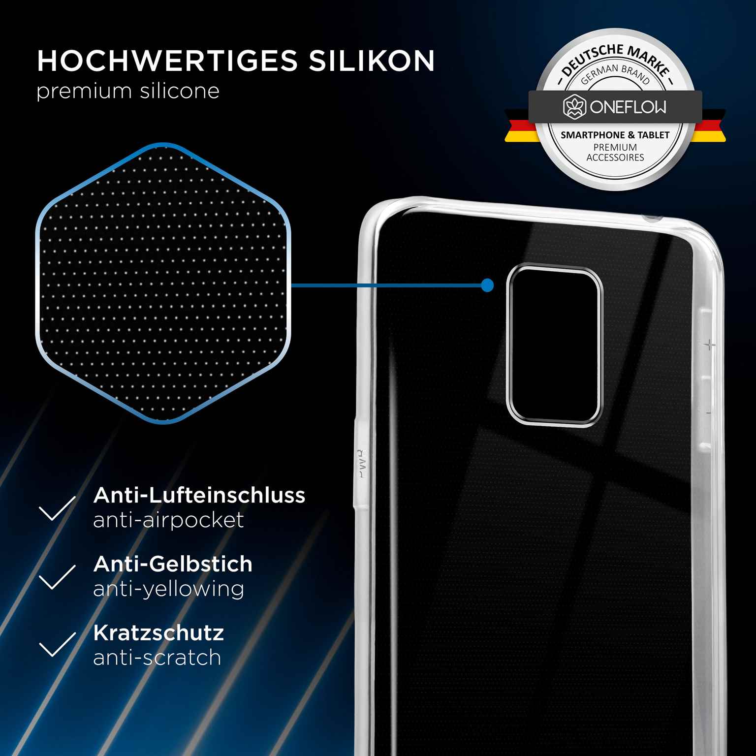ONEFLOW Clear Case Samsung Galaxy Note 4 Silikonhülle transparent – Weiteres Produktbild 4 ONEFLOW Clear Case Samsung Galaxy Note 4 Silikonhülle transparent – Weiteres Produktbild 4