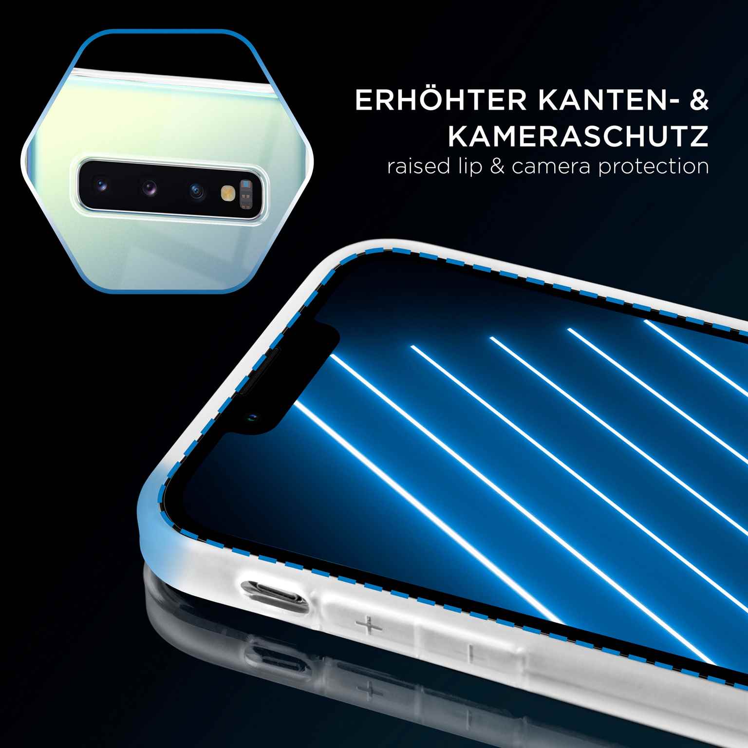 ONEFLOW Clear Case Samsung Galaxy S10 Plus Silikonhülle transparent – Weiteres Produktbild 3 ONEFLOW Clear Case Samsung Galaxy S10 Plus Silikonhülle transparent – Weiteres Produktbild 3