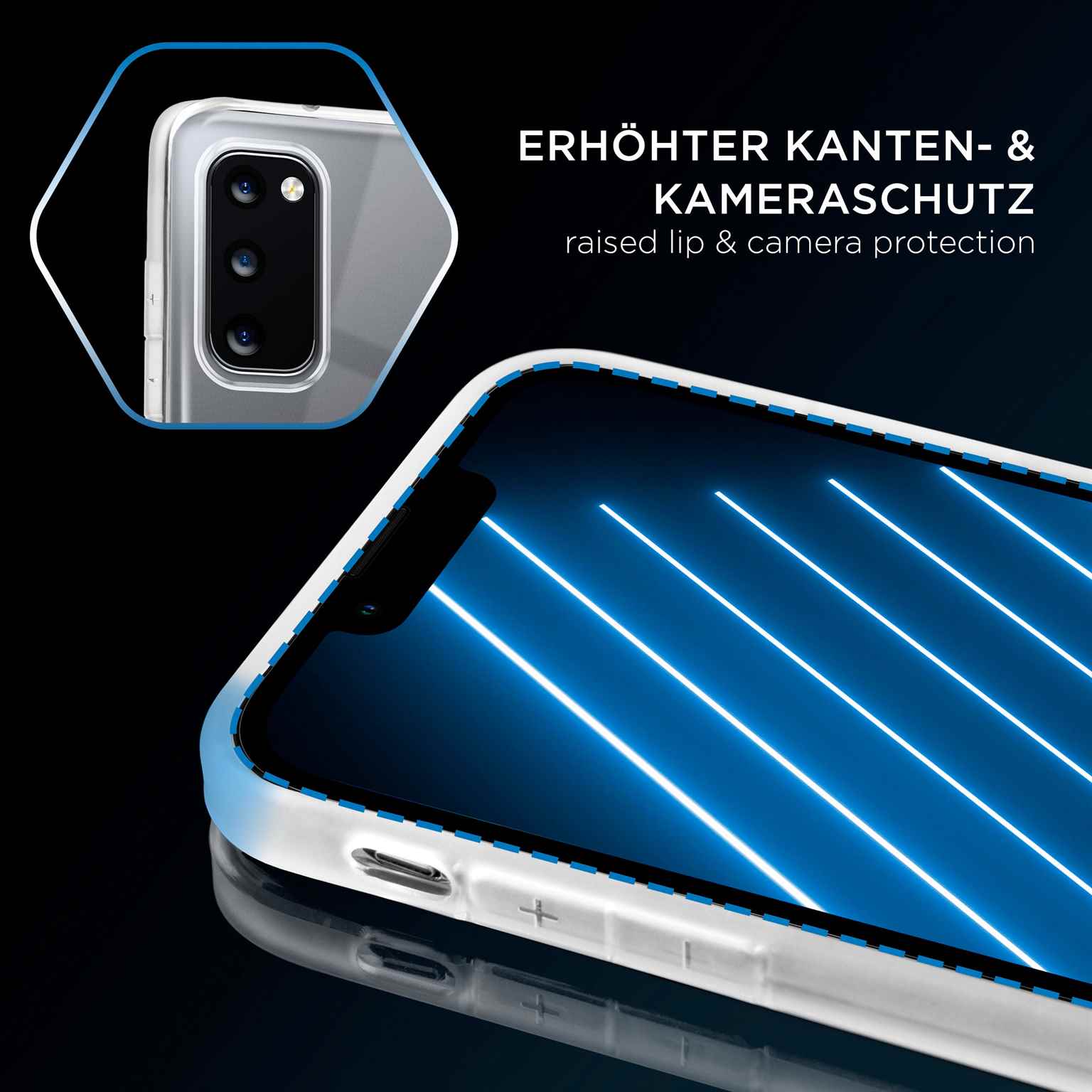 ONEFLOW Clear Case Samsung Galaxy S20 Silikonhülle transparent – Weiteres Produktbild 3