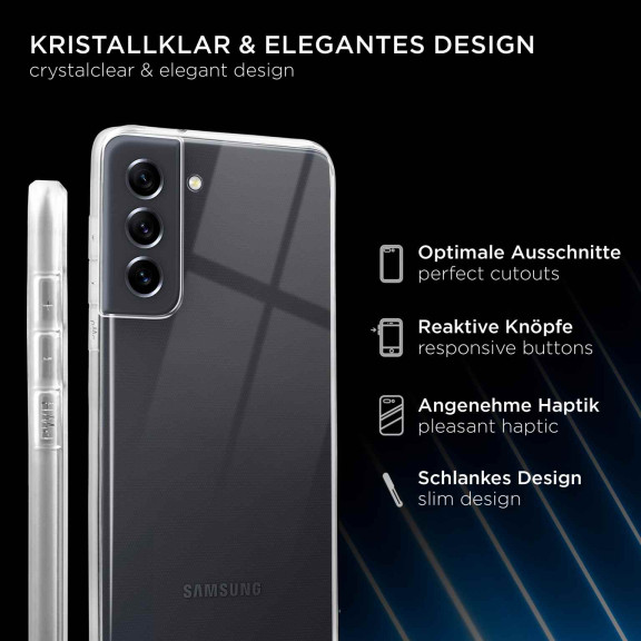 ONEFLOW Clear Case Samsung Galaxy S21 FE 5G Silikonhülle transparent – Weiteres Produktbild 2