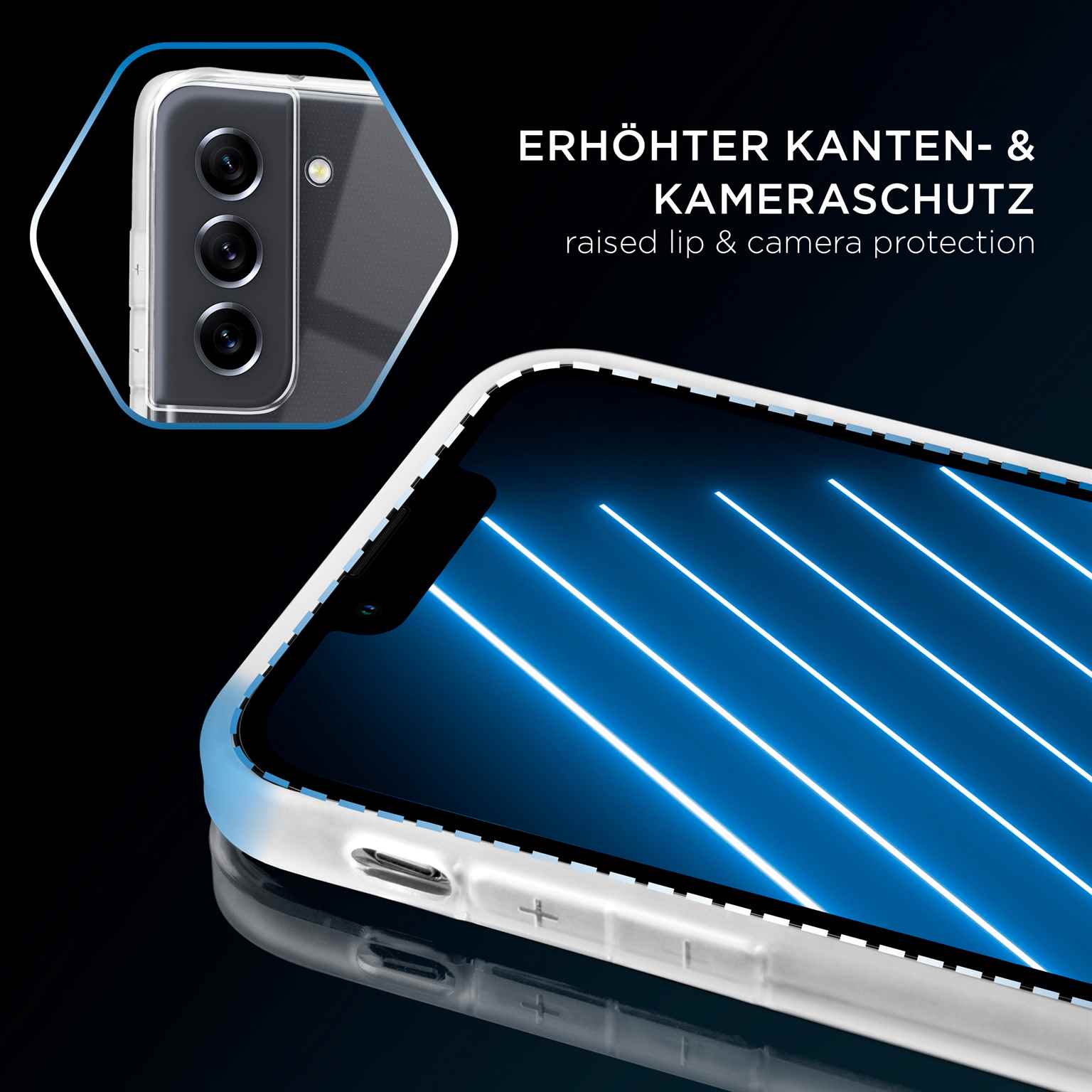 ONEFLOW Clear Case Samsung Galaxy S21 FE 5G Silikonhülle transparent – Weiteres Produktbild 3