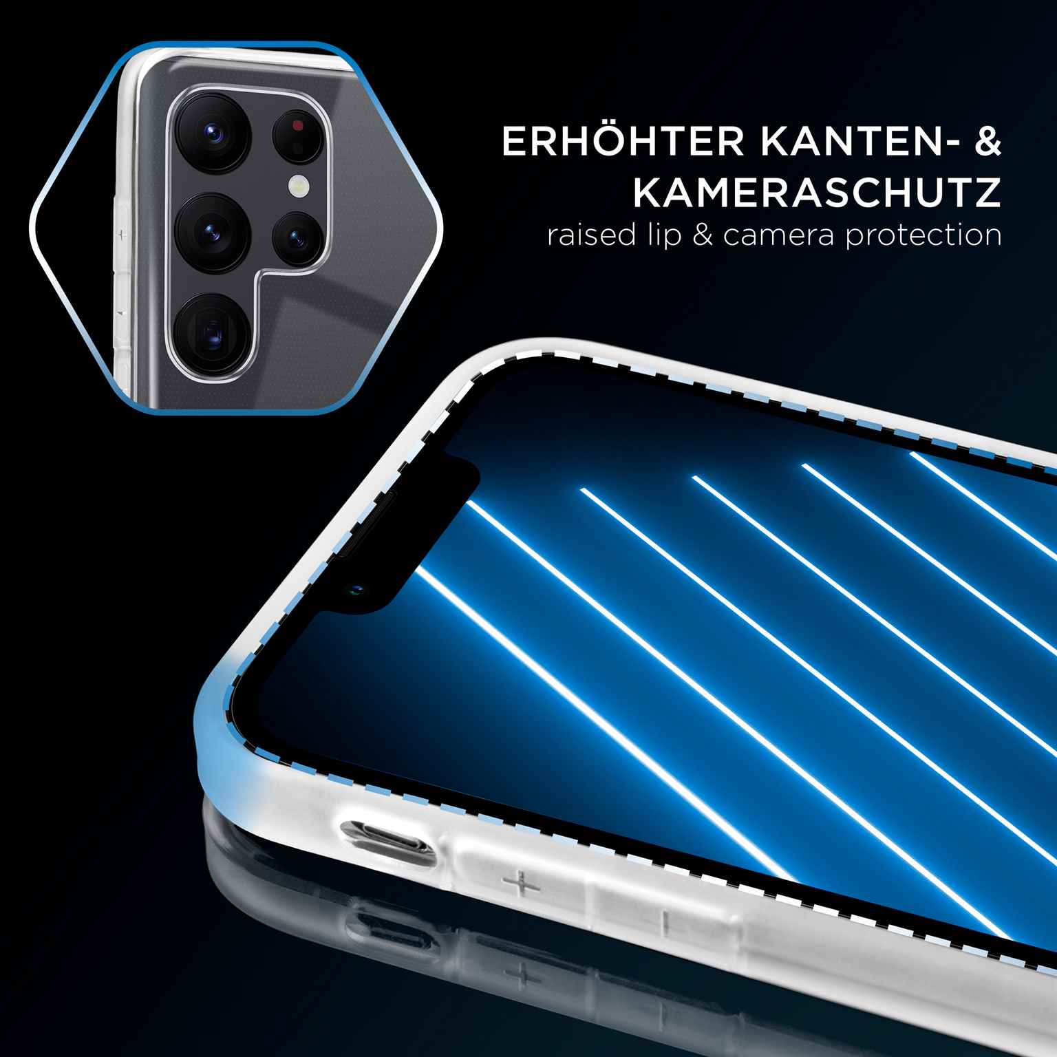 ONEFLOW Clear Case Samsung Galaxy S22 Ultra Silikonhülle transparent – Weiteres Produktbild 3 ONEFLOW Clear Case Samsung Galaxy S22 Ultra Silikonhülle transparent – Weiteres Produktbild 3