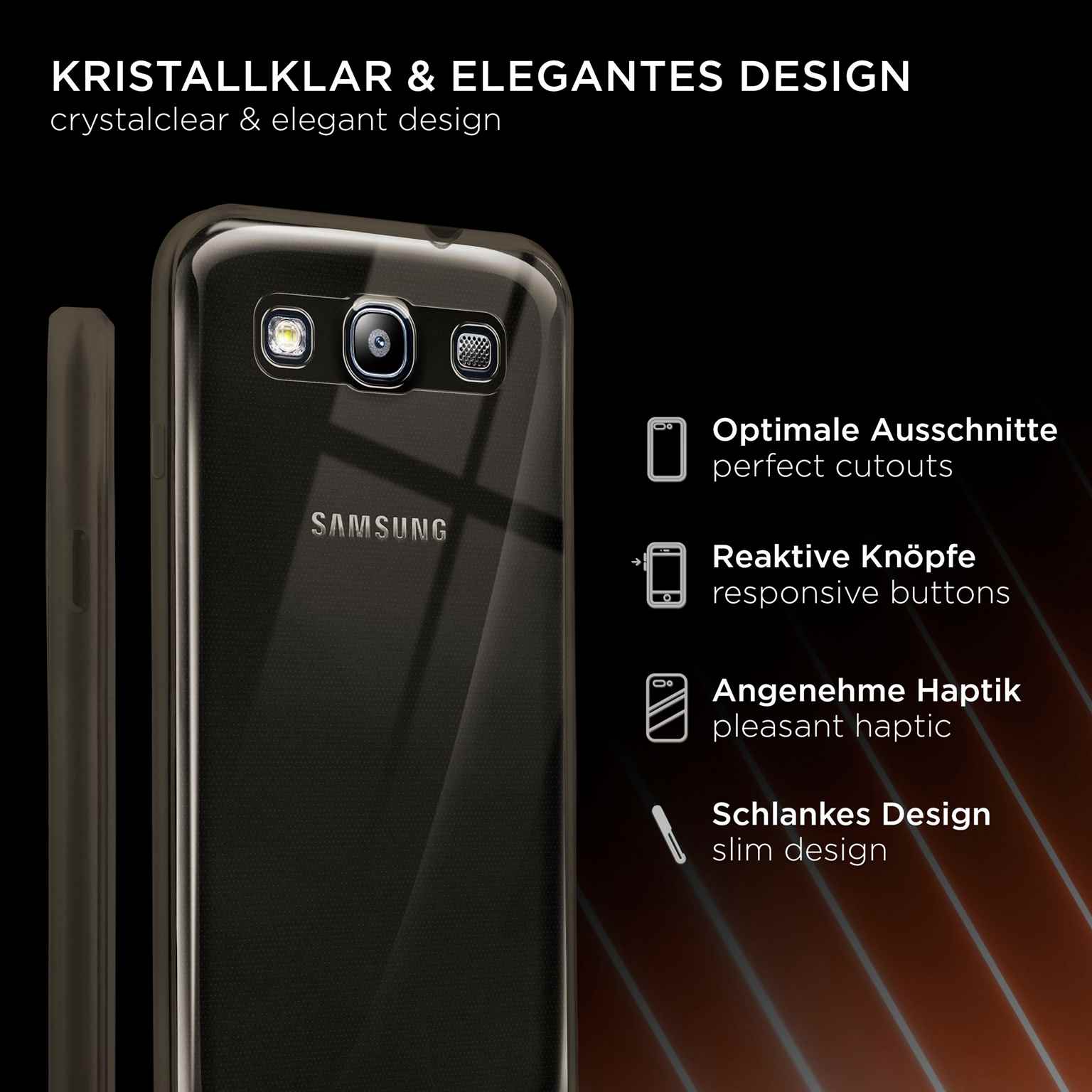 ONEFLOW Clear Case Samsung Galaxy S3 Neo Silikonhülle transparent – Weiteres Produktbild 2 ONEFLOW Clear Case Samsung Galaxy S3 Neo Silikonhülle transparent – Weiteres Produktbild 2