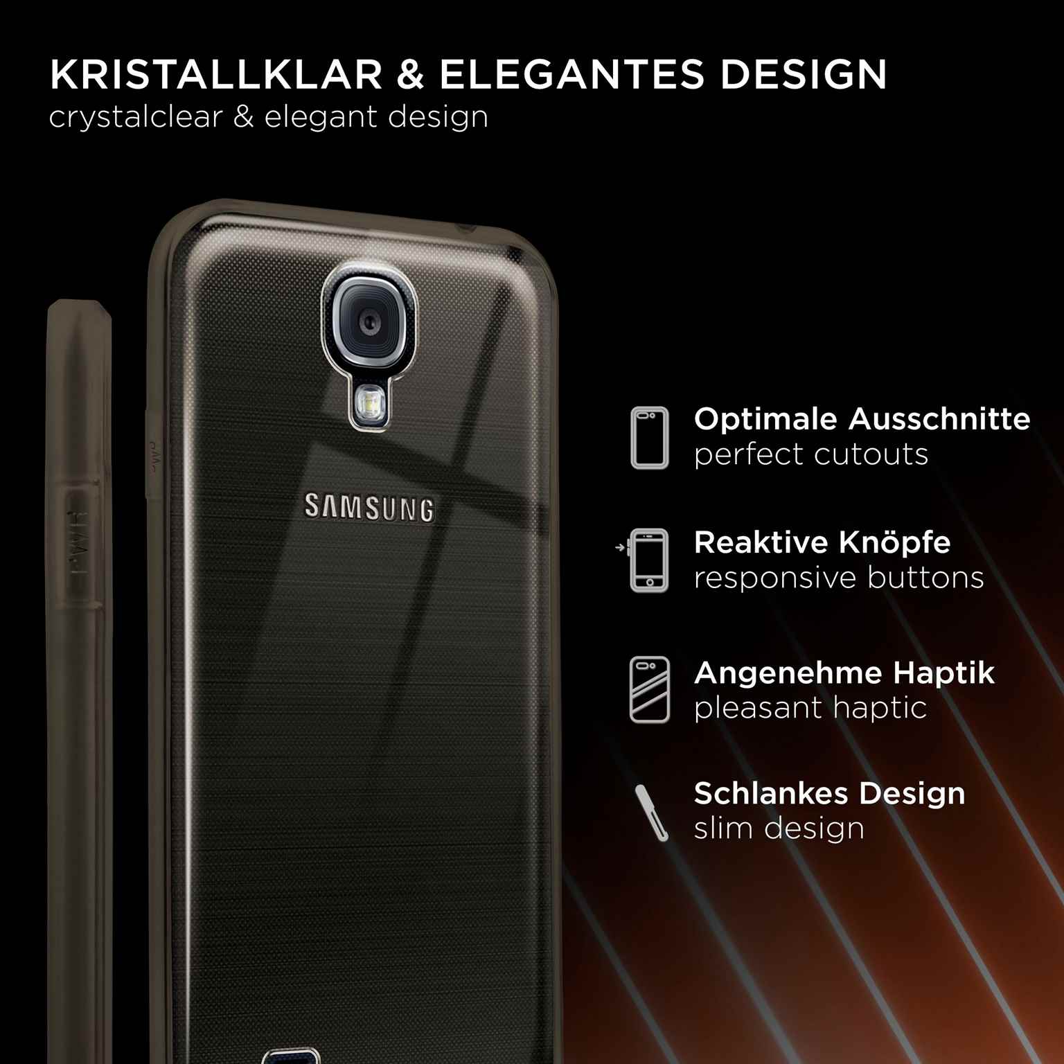 ONEFLOW Clear Case Samsung Galaxy S4 Silikonhülle transparent – Weiteres Produktbild 2 ONEFLOW Clear Case Samsung Galaxy S4 Silikonhülle transparent – Weiteres Produktbild 2