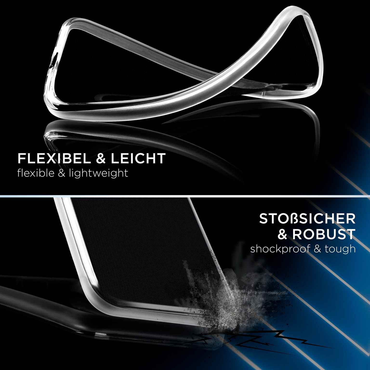ONEFLOW Clear Case Samsung Galaxy S4 Silikonhülle transparent – Weiteres Produktbild 4