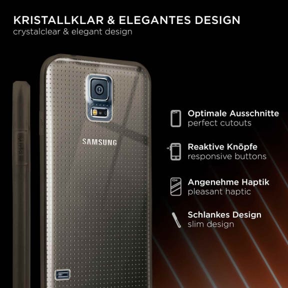 ONEFLOW Clear Case Samsung Galaxy S5 Silikonhülle transparent – Weiteres Produktbild 2 ONEFLOW Clear Case Samsung Galaxy S5 Silikonhülle transparent – Weiteres Produktbild 2