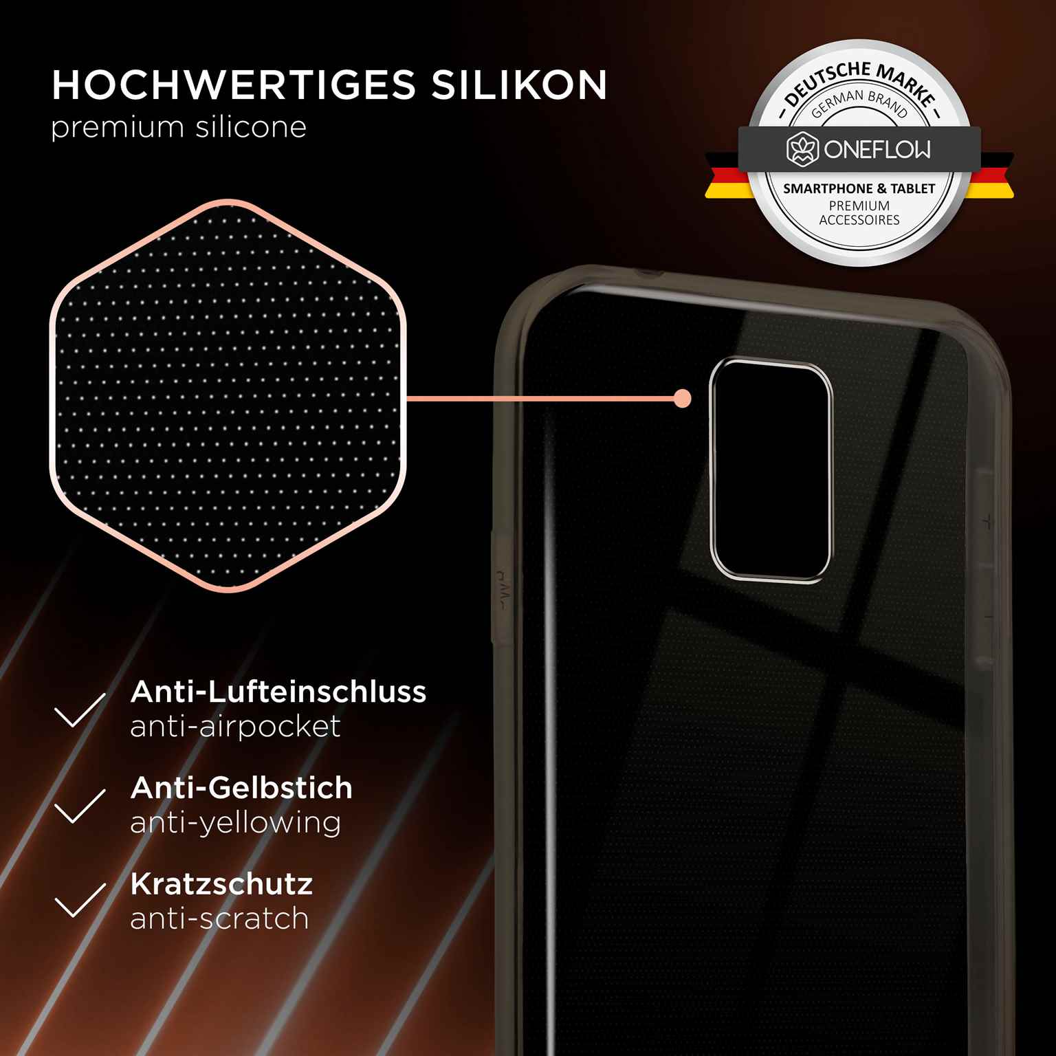 ONEFLOW Clear Case Samsung Galaxy S5 Neo Silikonhülle transparent – Weiteres Produktbild 4 ONEFLOW Clear Case Samsung Galaxy S5 Neo Silikonhülle transparent – Weiteres Produktbild 4