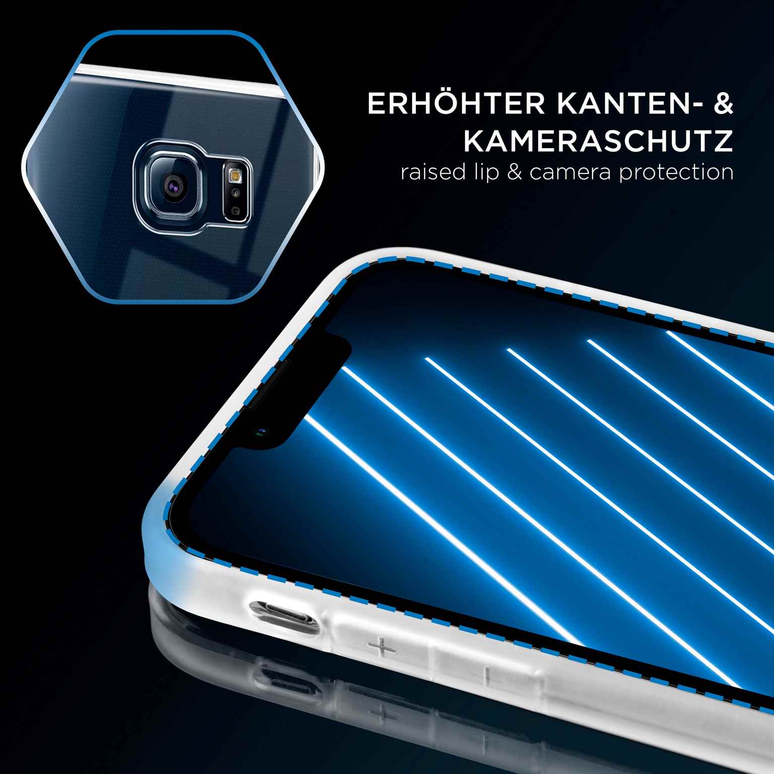 ONEFLOW Clear Case Samsung Galaxy S6 Edge Silikonhülle transparent – Weiteres Produktbild 3 ONEFLOW Clear Case Samsung Galaxy S6 Edge Silikonhülle transparent – Weiteres Produktbild 3