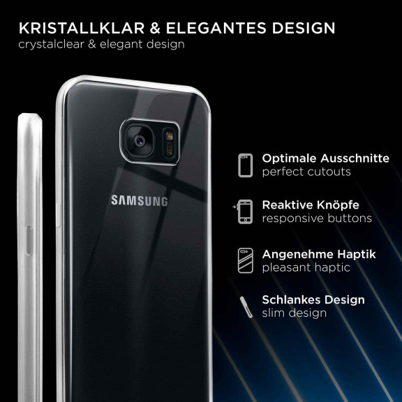 ONEFLOW Clear Case Samsung Galaxy S7 Edge Silikonhülle transparent – Weiteres Produktbild 2