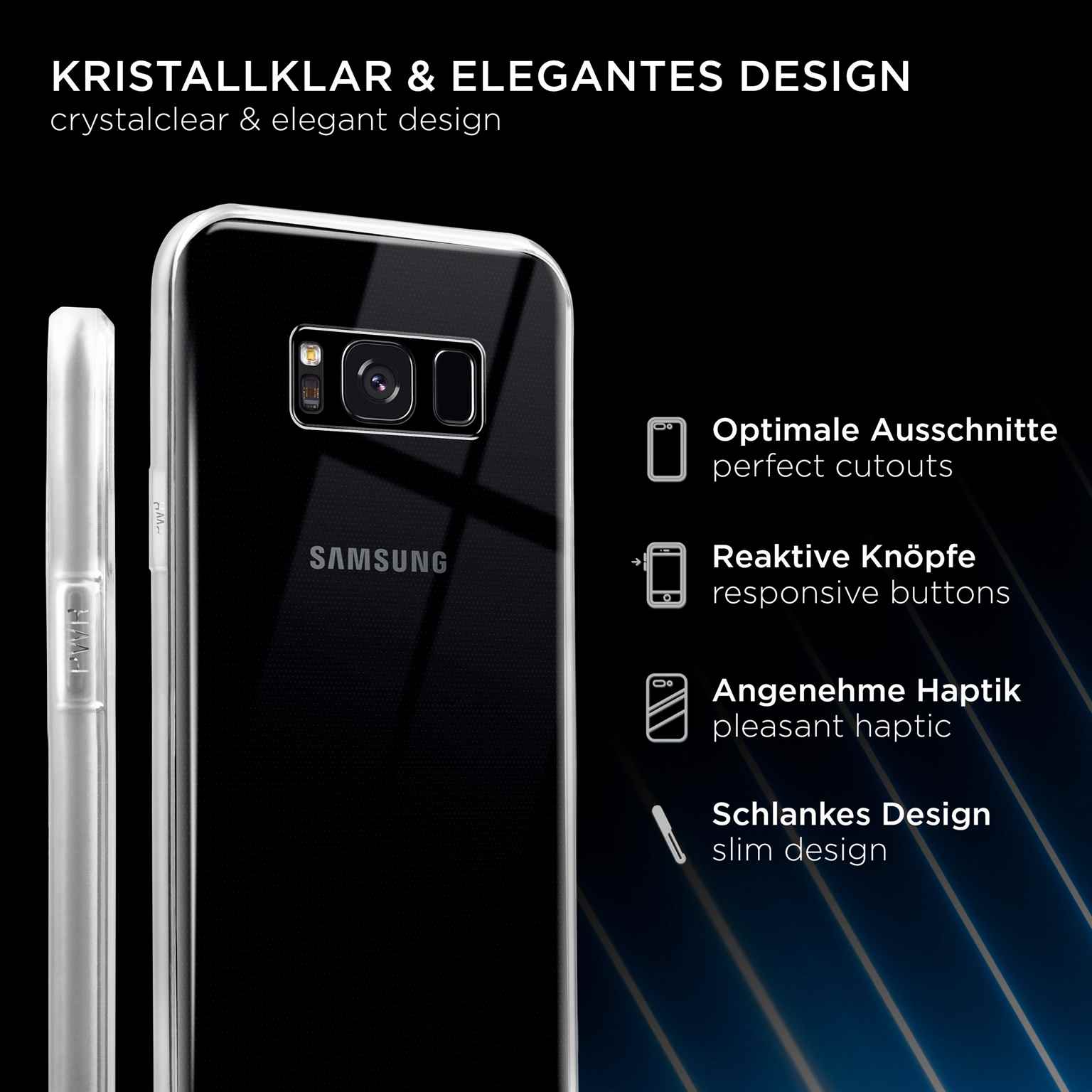 ONEFLOW Clear Case Samsung Galaxy S8 Plus Silikonhülle transparent – Weiteres Produktbild 2 ONEFLOW Clear Case Samsung Galaxy S8 Plus Silikonhülle transparent – Weiteres Produktbild 2