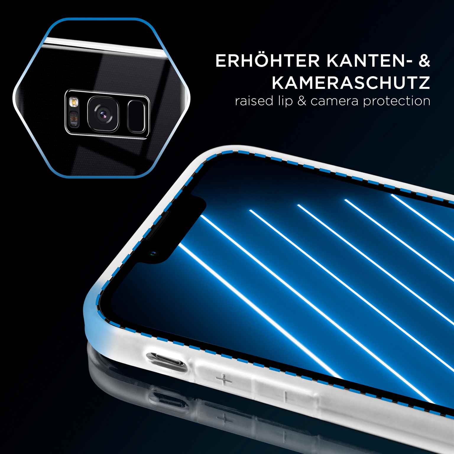 ONEFLOW Clear Case Samsung Galaxy S8 Plus Silikonhülle transparent – Weiteres Produktbild 3 ONEFLOW Clear Case Samsung Galaxy S8 Plus Silikonhülle transparent – Weiteres Produktbild 3