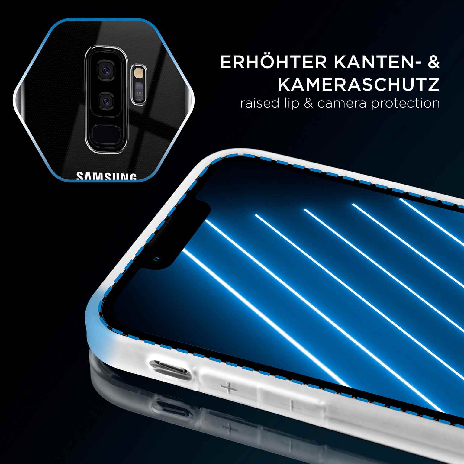 ONEFLOW Clear Case Samsung Galaxy S9 Plus Silikonhülle transparent – Weiteres Produktbild 3 ONEFLOW Clear Case Samsung Galaxy S9 Plus Silikonhülle transparent – Weiteres Produktbild 3