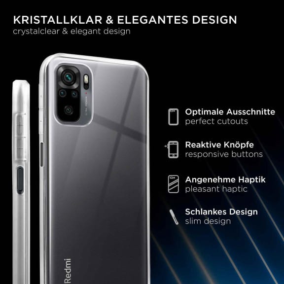 ONEFLOW Clear Case Redmi Note 10S Silikonhülle transparent – Weiteres Produktbild 2 ONEFLOW Clear Case Redmi Note 10S Silikonhülle transparent – Weiteres Produktbild 2