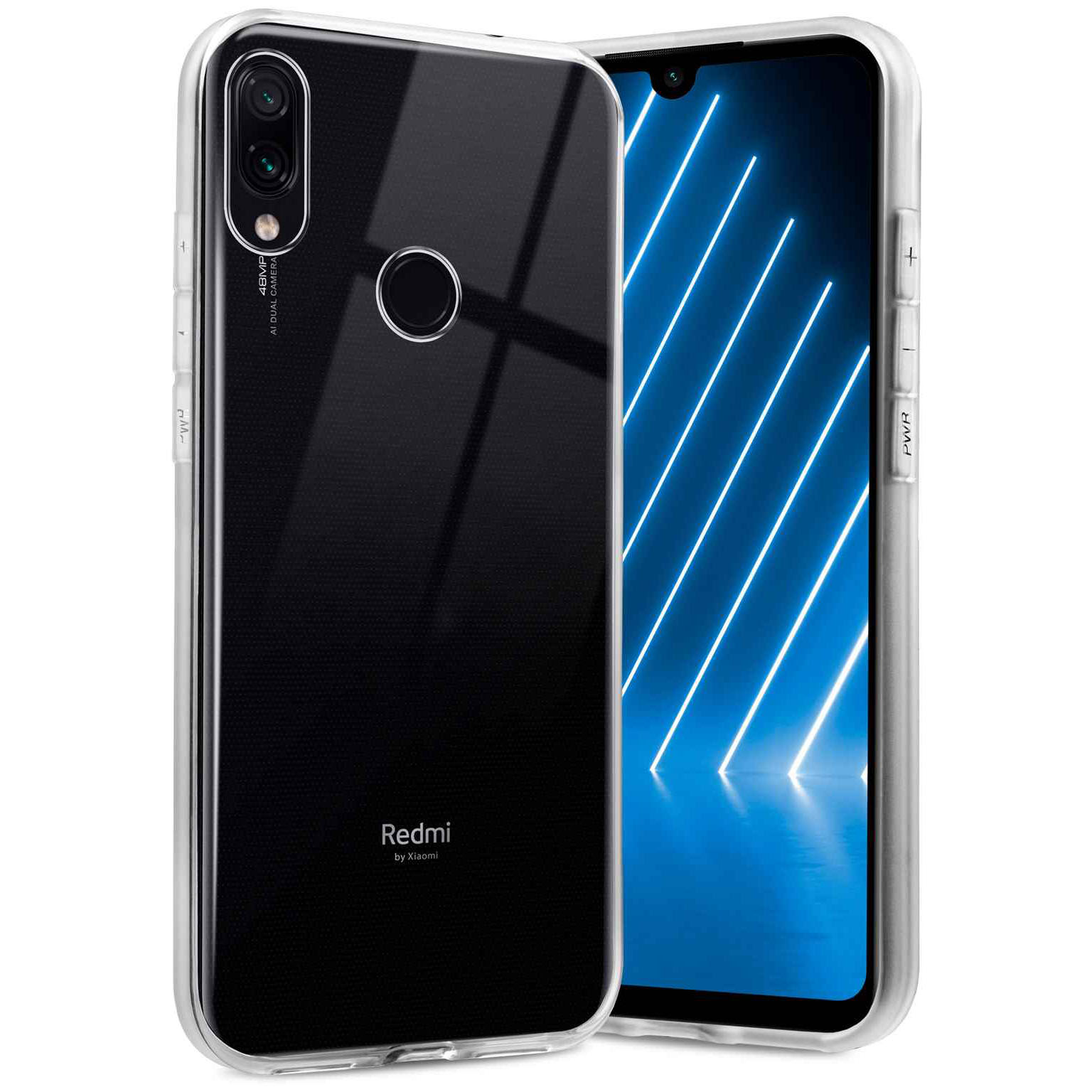ONEFLOW Clear Case Redmi Note 7S Silikonhülle transparent – Crystal-Clear