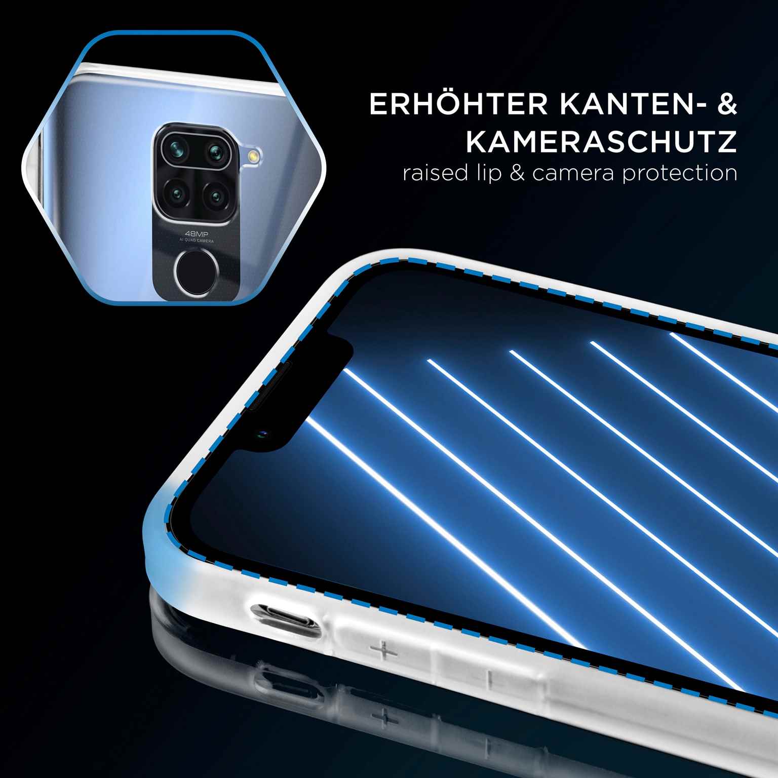 ONEFLOW Clear Case Redmi Note 9 Silikonhülle transparent – Weiteres Produktbild 3 ONEFLOW Clear Case Redmi Note 9 Silikonhülle transparent – Weiteres Produktbild 3