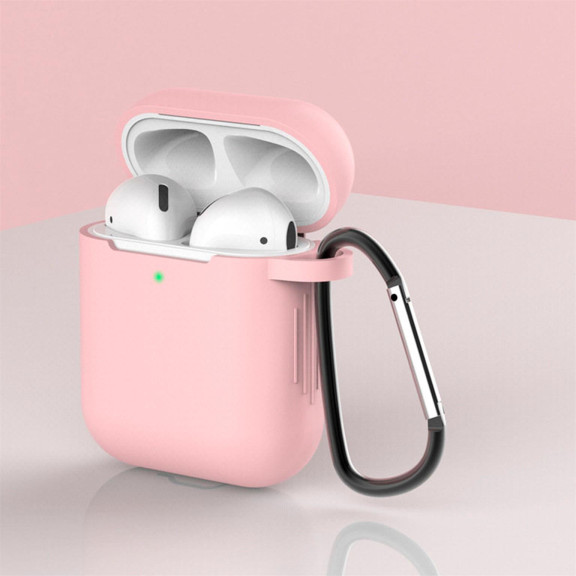 moex Clip Case AirPods 1 Silikonhülle mit Karabiner – Weiteres Produktbild 2