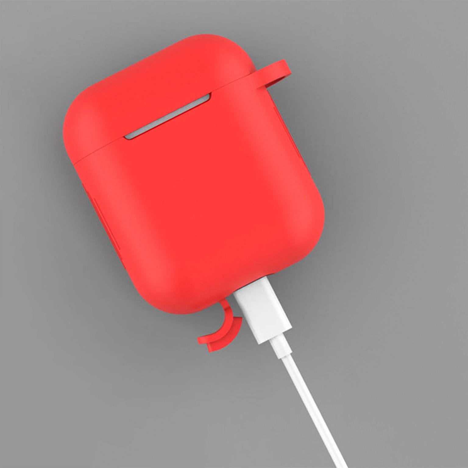 moex Clip Case AirPods 1 Silikonhülle mit Karabiner – Weiteres Produktbild 2