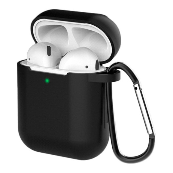 moex Clip Case AirPods 2 Silikonhülle mit Karabiner – Weiteres Produktbild 1