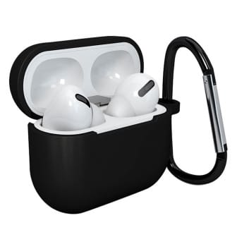 moex Clip Case AirPods 3 Silikonhülle mit Karabiner – Schwarz moex Clip Case AirPods 3 Silikonhülle mit Karabiner – Schwarz